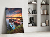 Boats Glass Wall Art