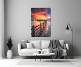 Bridge of Love Glass Wall Art