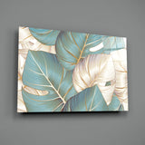 Leaves Glass Wall Art