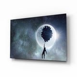 Hot Air Balloons Glass Wall Art