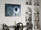 Hot Air Balloons Glass Wall Art