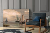 Sailboats Glass Wall Art