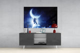 Moon bearer Glass Wall Art