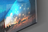 Starry Night Glass Wall Art