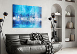 Abstract Glass Wall Art