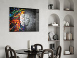 Brain Glass Wall Art