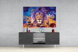 Lion Glass Wall Art