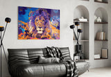 Lion Glass Wall Art