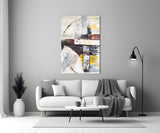 Abstract Glass Wall Art