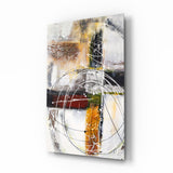 Abstract Glass Wall Art