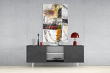 Abstract Glass Wall Art