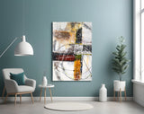 Abstract Glass Wall Art