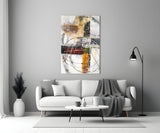 Abstract Glass Wall Art