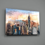 New York City Glass Wall Art