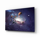 Planeten Glasbild