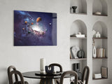 Planets Glass Wall Art