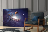 Planets Glass Wall Art