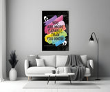 “You Are More Talented Than You Think” Glass Wall Art