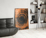 Abstract Loop Glass Wall Art