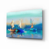 Sailboat Glass Wall Art