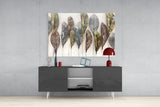 Feathers Glass Wall Art