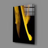 Yellow Story Glass Wall Art