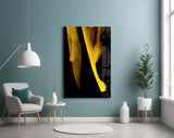 Yellow Story Glass Wall Art