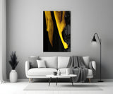 Yellow Story Glass Wall Art