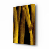 Yellow Story Glass Wall Art