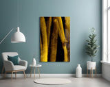 Yellow Story Glass Wall Art