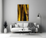 Yellow Story Glass Wall Art