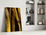 Yellow Story Glass Wall Art