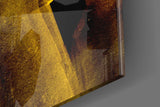 Yellow Story Glass Wall Art