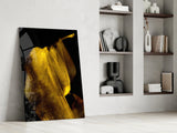 Yellow Story Glass Wall Art