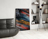 Abstract Glass Wall Art