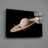 Saturn Glass Wall Art