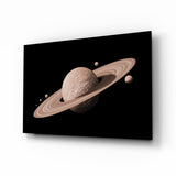 Saturn Glass Wall Art