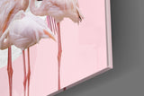 Flamingo Glass Wall Art