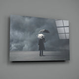 Storm in Thoughts Glass Wall Art