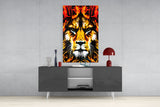 Lion Glass Wall Art