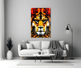 Lion Glass Wall Art