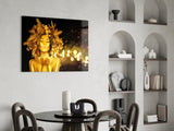 Gold Woman Glass Wall Art