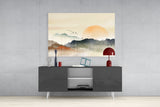 Abstract Landscape Glass Wall Art