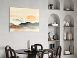 Abstract Landscape Glass Wall Art