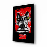 “Bad Dog” Glass Wall Art