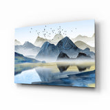 Mountains Glass Wall Art