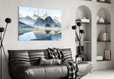 Mountains Glass Wall Art