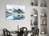 Mountains Glass Wall Art