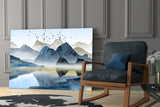 Mountains Glass Wall Art