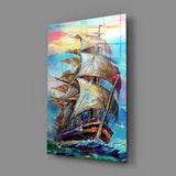 Sailboat Glass Wall Art